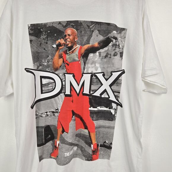 Legends Apparel DMX Men's Size Large White Short Sleeve T Shirt - Picture 2 of 5